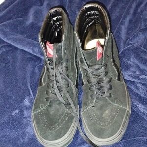 Vans Black Suede High-Top Sneakers